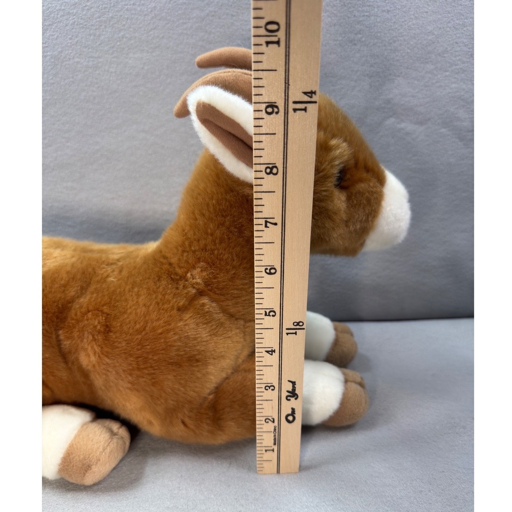 Aurora Miyoni Goat Plush Brown White 14" Farm Animal Stuffed Toy W/ Tag - Picture 5 of 9